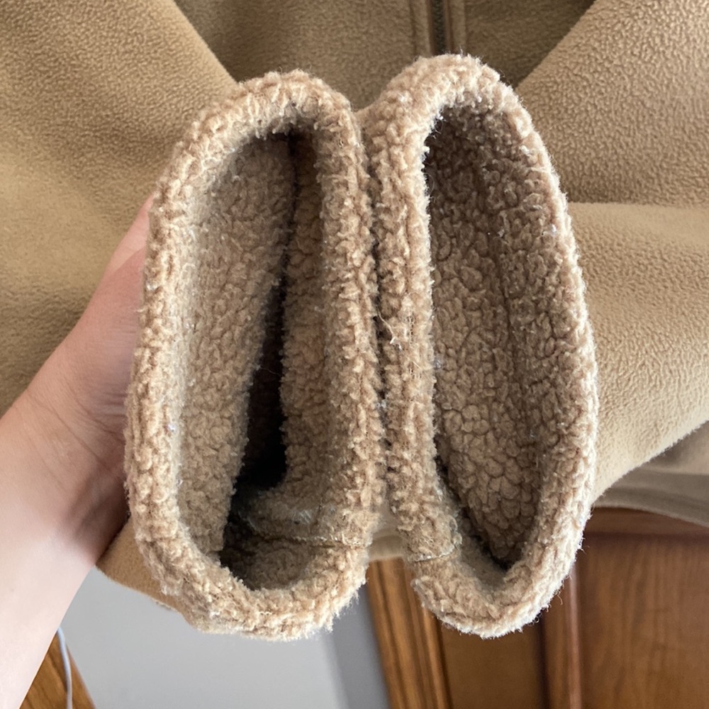 Tan Hooded Fleece Jacket - Women's - Picture 7 of 8